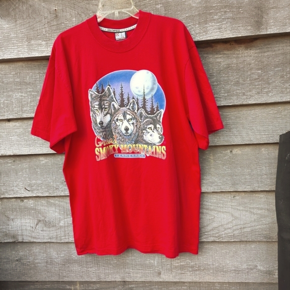 South Pole SS T Shirt Great Smoky Mtns. Tennessee Large Heavy Weight Cotton USA - Picture 2 of 11